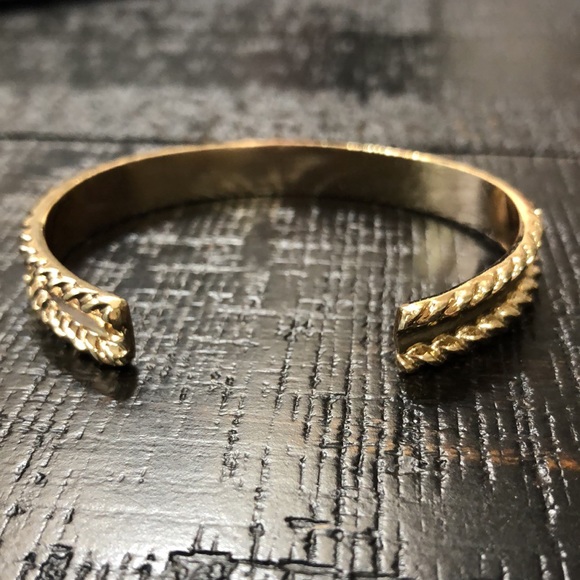 NWT!  Francesca’s Gold Tone Bracelet Hair Tie Set - Picture 7 of 8